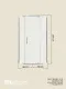 Душевой уголок Niagara Eco NG-1009-14D 90x90 см профиль хром стекло прозрачное