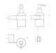 Дозатор Cezares Вектор (Stylus) STYLUS-SOIS-V-01 хром
