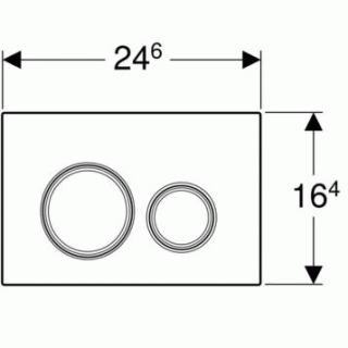 Кнопка смыва Geberit Sigma 21 115.884.SI.1 белый/хром