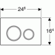 Кнопка смыва Geberit Sigma 21 115.884.SI.1 белый/хром