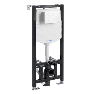 Система инсталляции для унитазов WasserKRAFT Aller 10TLT.010.ME.WM02 с кнопкой смыва