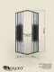 Душевой уголок Niagara Eco NG-1008-14QBLACK 80x80 см профиль чёрный стекло мозаика