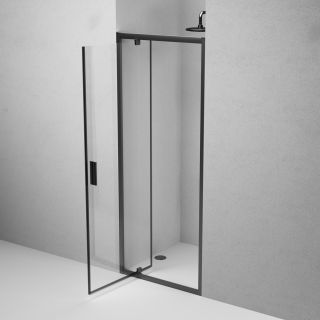 Душевая дверь в нишу Am.Pm Gem W90G-80-1P-BT 80 см чёрный матовый
