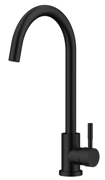 Смеситель для кухни Raiber Graceful RPB-012 чёрный матовый