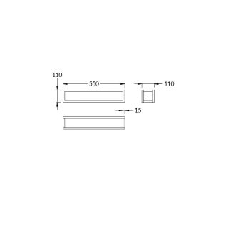 Полка подвесная KERAMA MARAZZI  PLAZA NEXT PL.N.sh.55\BLK Полка подвесная KERAMA MARAZZI  PLAZA NEXT PL.N.sh.55\BLK