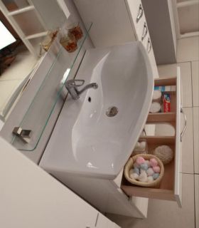 Тумба под раковину Акватон Ария 80см белый 1A141301AA010 Тумба под раковину Акватон Ария 80см белый 1A141301AA010