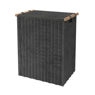 Корзина для белья WasserKRAFT Gollach WB-330-L чёрный матовый
