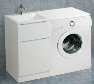 Тумба под раковину BelBagno напольная 60x85см Bianco Lucido LAVANDERIA-580/1200-2C-PIA-BL