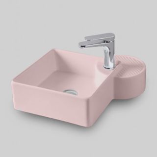 Раковина ArtCeram Cartesio CAL003 33 00 розовая 44 см Раковина ArtCeram Cartesio CAL003 33 00 розовая 44 см