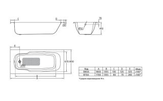 Ванна стальная BLB B80A ATLANTICA 180x80