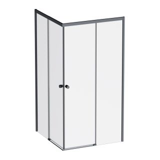 Душевой уголок Am.Pm X-joy W94G-403-100100-BТ1К 100x100 см без поддона чёрный матовый Душевой уголок Am.Pm X-joy W94G-403-100100-BТ1К 100x100 см без поддона чёрный матовый