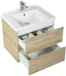Подвесная тумба под раковину Art&Max Techno 70см дуб мелфорд AM-Techno-700-2C-SO-LW823