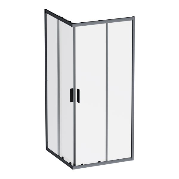Душевой уголок Am.Pm Gem W90G-403-9090BT 90x90 см без поддона чёрный матовый