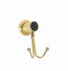 Крючок двойной Boheme Royal Cristal 10926-G-B золото/чёрный Крючок двойной Boheme Royal Cristal 10926-G-B золото/чёрный