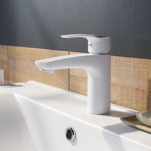 Смеситель для раковины IDDIS Ray белый матовый RAYWT00i01