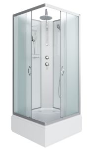 Душевая кабина Niagara NG-1108-14BKT 90x90см серебро/матовое