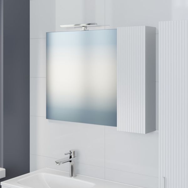 Зеркало-шкаф с подсветкой Санта Вега 700453 90 см