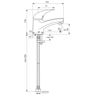 Смеситель Vidima Orion BA001AA для раковины Смеситель Vidima Orion BA001AA для раковины