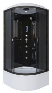 Душевая кабина Niagara NG-6508-14F с гидромассажем 90x90см чёрный/тонированное