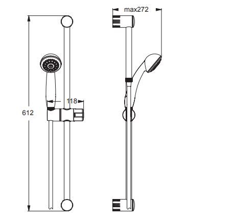 Душевой гарнитур Vidima Sevajet BA187AA