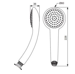 Душевая лейка Vidima Fresh BA205AA