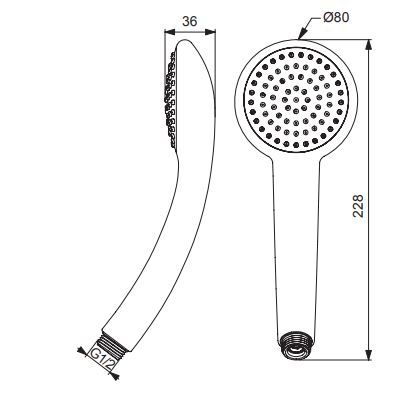 Душевая лейка Vidima Fresh BA205AA