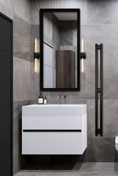 Полотенцесушитель электрический Indigo Style LSE120-10BRRt 120x10 см чёрный муар