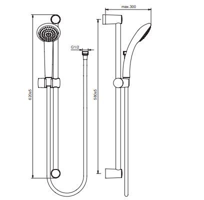 Душевой гарнитур Vidima Fresh BA207AA