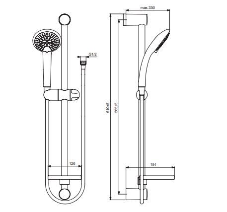 Душевой гарнитур Vidima Fresh BA212AA