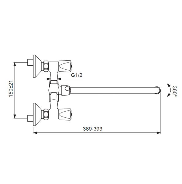 Смеситель Vidima Practic BA230AA ванны и душа