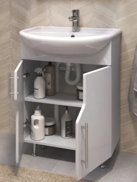 Тумба под раковину напольная Vigo Turin 226 60 см поставляется в разобранном виде белый