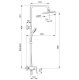 Душевая стойка Vidima Balance BA271AA