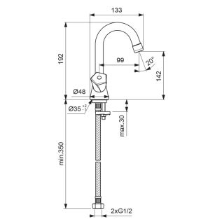 Смеситель Vidima Life BA357AA для раковины Смеситель Vidima Life BA357AA для раковины