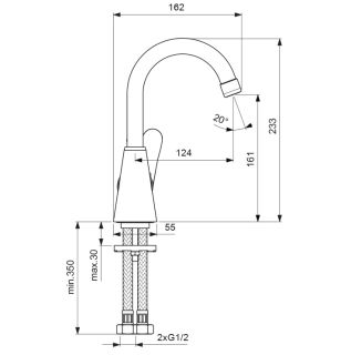 Смеситель Vidima Orion BA364AA для раковины Смеситель Vidima Orion BA364AA для раковины