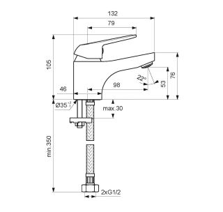 Смеситель Vidima Fine BA384AA для раковины Смеситель Vidima Fine BA384AA для раковины