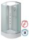 Душевая кабина Niagara NG-33094-14LBKG с гидромассажем 100x90см серебро/матовое