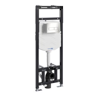 Система инсталляции для унитазов WasserKRAFT Alme 15TLT.010.ME.BN03 с кнопкой смыва