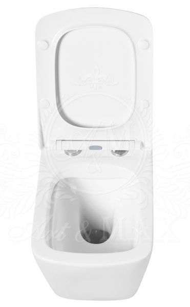 Подвесной унитаз Art&Max Techno безободковый белый AM9310CHR Подвесной унитаз Art&Max Techno безободковый белый AM9310CHR
