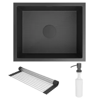 Кухонная мойка RoxenBath Uno 54 560210-54BS графит текстурное покрытие