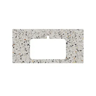 Столешница для полувстраиваемых раковин Kerama Marazzi Бричиола KM6012G0471RP100Ir2 100 см белый натуральный
