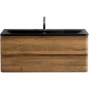 База под раковину подвесная с двумя выкатными ящиками, 1200x450x500