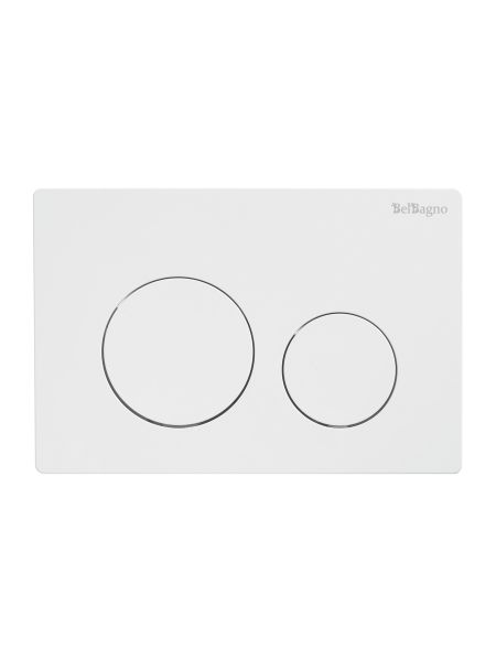 Кнопка смыва BelBagno BB-03C-BL, белый глянец