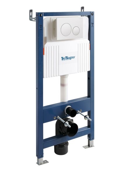 Инсталляция для унитазов BelBagno BB-101-M-BC в комплекте с кнопкой смыва