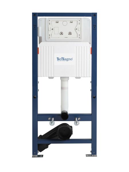 Инсталляция для унитазов BelBagno BB-109-M-C сборная из двух частей, фронтальное управление для механической кнопки