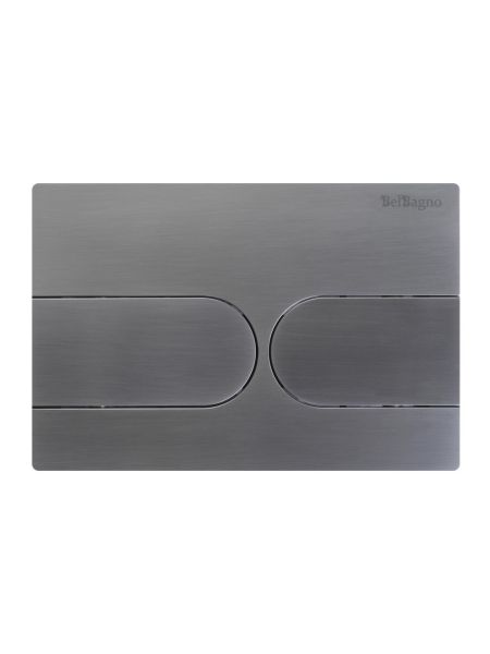 Кнопка смыва BelBagno BB-11-GM, оружейная сталь