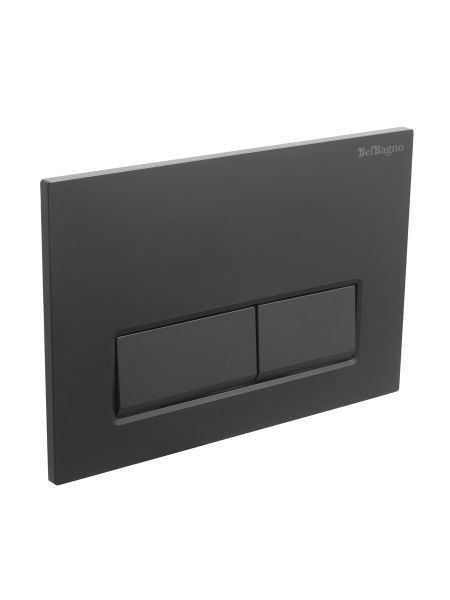 Кнопка смыва BelBagno BB-15R-NERO.M, черный матовый