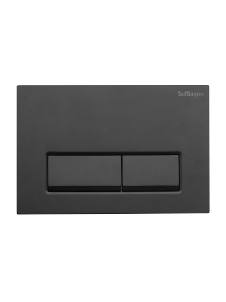Кнопка смыва BelBagno BB-15R-NERO.M, черный матовый
