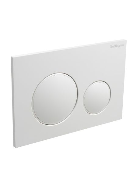 Кнопка смыва BelBagno BB-17C-BL, белый глянец