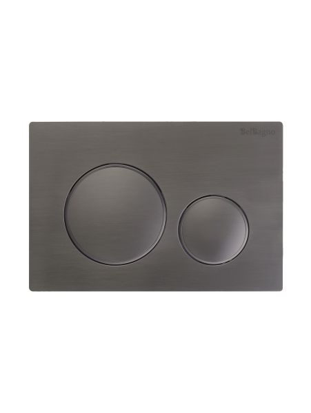 Кнопка смыва BelBagno BB-17C-GM оружейная сталь
