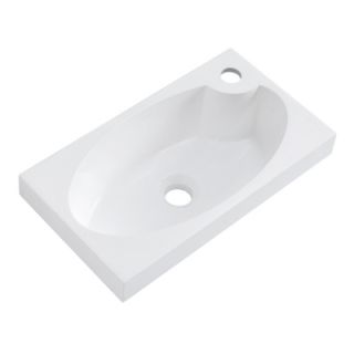Раковина BelBagno из искусственного мрамора BB-460-PM-LVB, 460х260х125 мм белый
